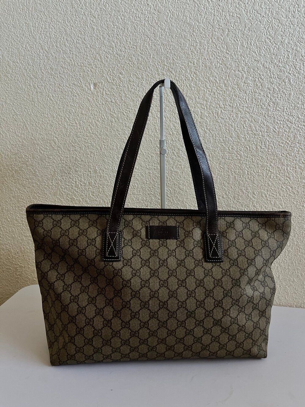 Gucci GG vintage monogram canvas tote bag